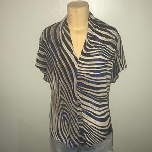 Zebra printed blouse